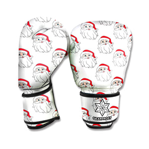 Christmas Santa Claus Pattern Print Boxing Gloves