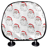 Christmas Santa Claus Pattern Print Car Headrest Covers