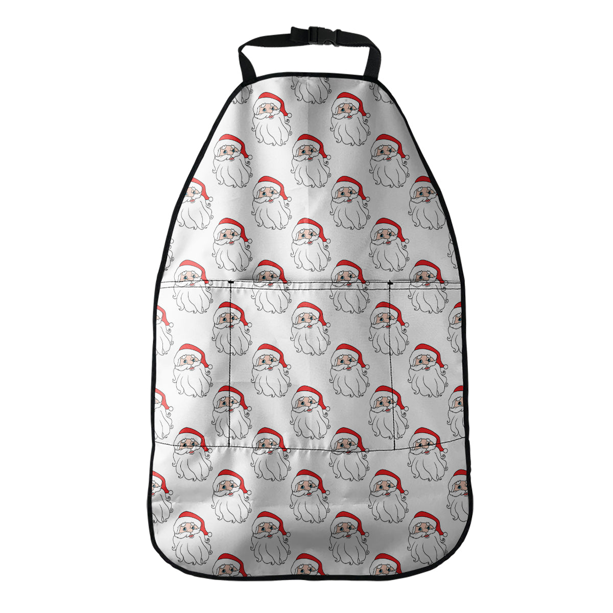 Christmas Santa Claus Pattern Print Car Seat Organizers