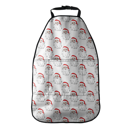 Christmas Santa Claus Pattern Print Car Seat Organizers