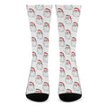 Christmas Santa Claus Pattern Print Crew Socks