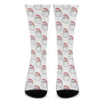 Christmas Santa Claus Pattern Print Crew Socks