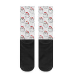 Christmas Santa Claus Pattern Print Crew Socks