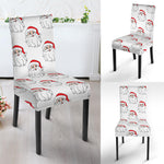 Christmas Santa Claus Pattern Print Dining Chair Slipcover