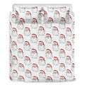 Christmas Santa Claus Pattern Print Duvet Cover Bedding Set