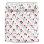 Christmas Santa Claus Pattern Print Duvet Cover Bedding Set