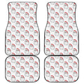 Christmas Santa Claus Pattern Print Front and Back Car Floor Mats