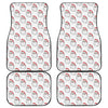 Christmas Santa Claus Pattern Print Front and Back Car Floor Mats