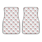 Christmas Santa Claus Pattern Print Front Car Floor Mats