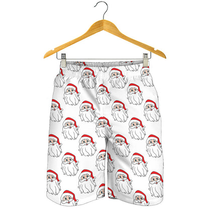 Christmas Santa Claus Pattern Print Men's Shorts