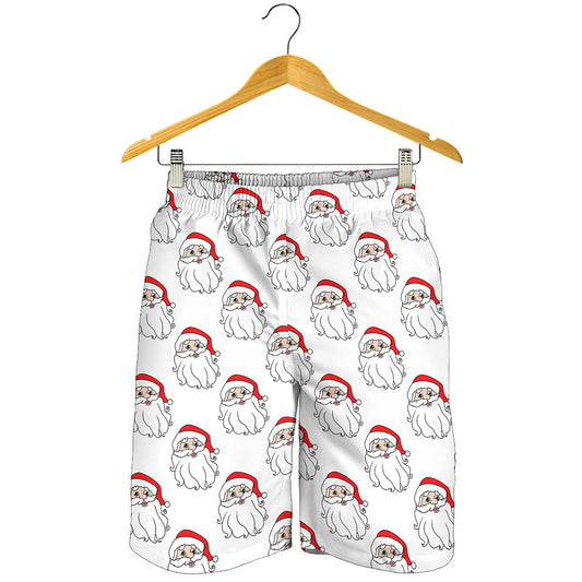 Christmas Santa Claus Pattern Print Men's Shorts