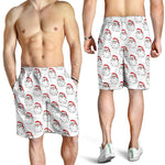 Christmas Santa Claus Pattern Print Men's Shorts