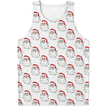 Christmas Santa Claus Pattern Print Men's Tank Top