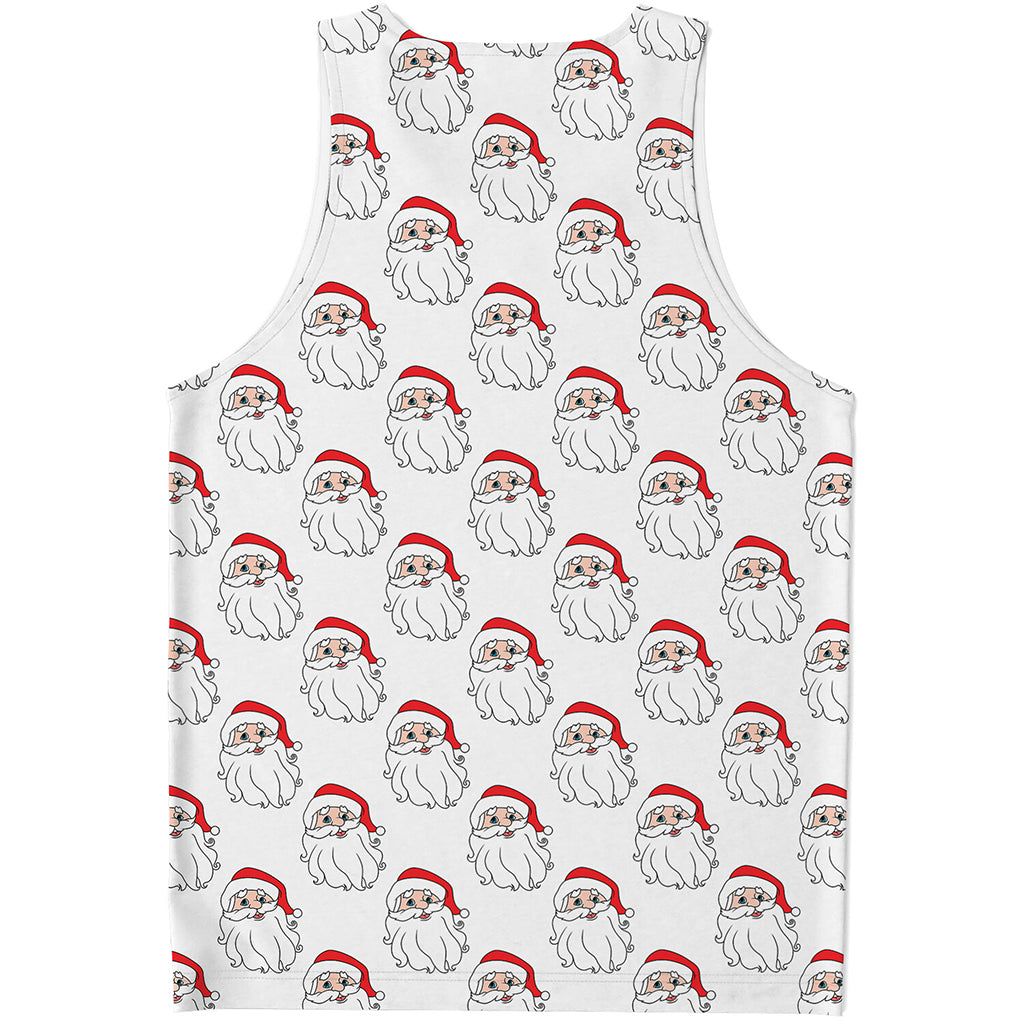 Christmas Santa Claus Pattern Print Men's Tank Top