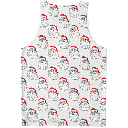 Christmas Santa Claus Pattern Print Men's Tank Top