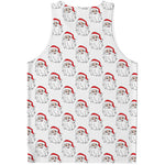 Christmas Santa Claus Pattern Print Men's Tank Top