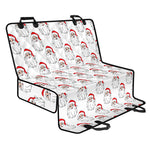 Christmas Santa Claus Pattern Print Pet Car Back Seat Cover