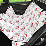 Christmas Santa Claus Pattern Print Pet Car Back Seat Cover