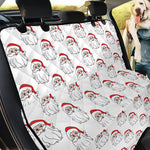 Christmas Santa Claus Pattern Print Pet Car Back Seat Cover