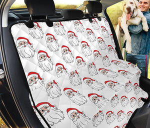 Christmas Santa Claus Pattern Print Pet Car Back Seat Cover