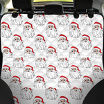 Christmas Santa Claus Pattern Print Pet Car Back Seat Cover