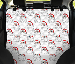 Christmas Santa Claus Pattern Print Pet Car Back Seat Cover