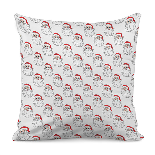 Christmas Santa Claus Pattern Print Pillow Cover
