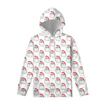Christmas Santa Claus Pattern Print Pullover Hoodie