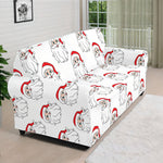 Christmas Santa Claus Pattern Print Sofa Cover