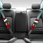 Christmas Santa Dachshund Print Car Seat Belt Covers