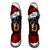 Christmas Santa Dachshund Print Muay Thai Shin Guard