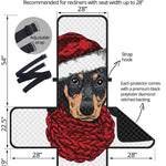 Christmas Santa Dachshund Print Recliner Protector