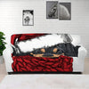 Christmas Santa Dachshund Print Sofa Cover