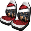 Christmas Santa Dachshund Print Universal Fit Car Seat Covers