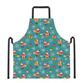 Christmas Santa Gift Pattern Print Apron