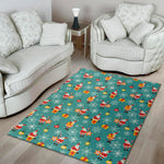 Christmas Santa Gift Pattern Print Area Rug
