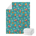 Christmas Santa Gift Pattern Print Blanket