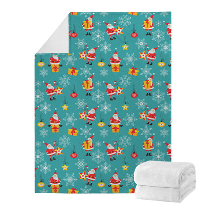 Christmas Santa Gift Pattern Print Blanket