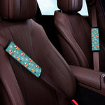 Christmas Santa Gift Pattern Print Car Seat Belt Covers