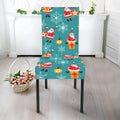 Christmas Santa Gift Pattern Print Dining Chair Slipcover