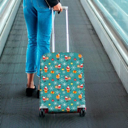 Christmas Santa Gift Pattern Print Luggage Cover