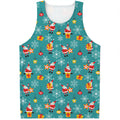 Christmas Santa Gift Pattern Print Men's Tank Top