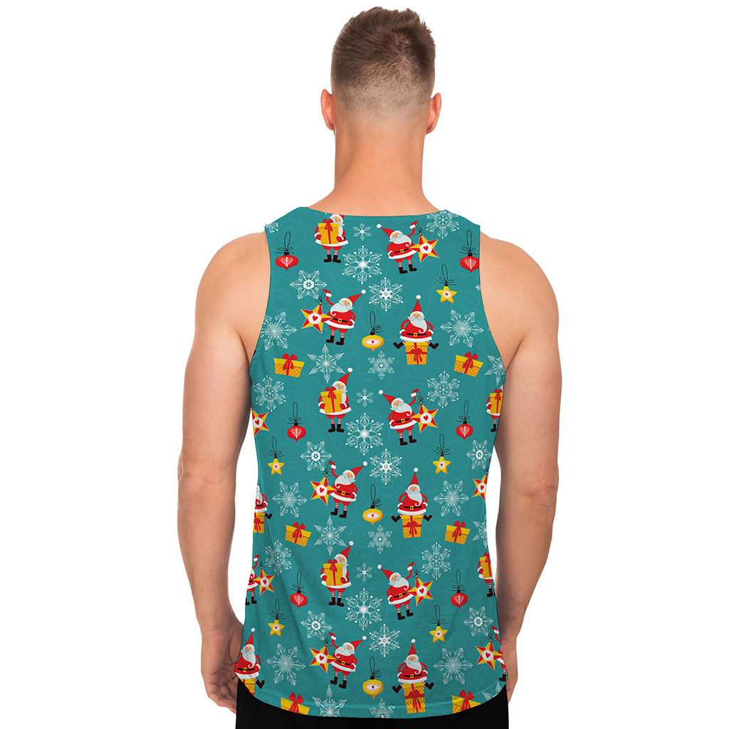 Christmas Santa Gift Pattern Print Men's Tank Top