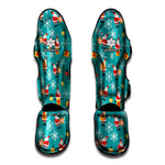 Christmas Santa Gift Pattern Print Muay Thai Shin Guard