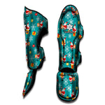 Christmas Santa Gift Pattern Print Muay Thai Shin Guard