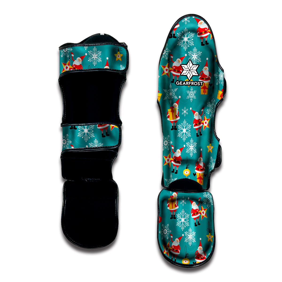 Christmas Santa Gift Pattern Print Muay Thai Shin Guard