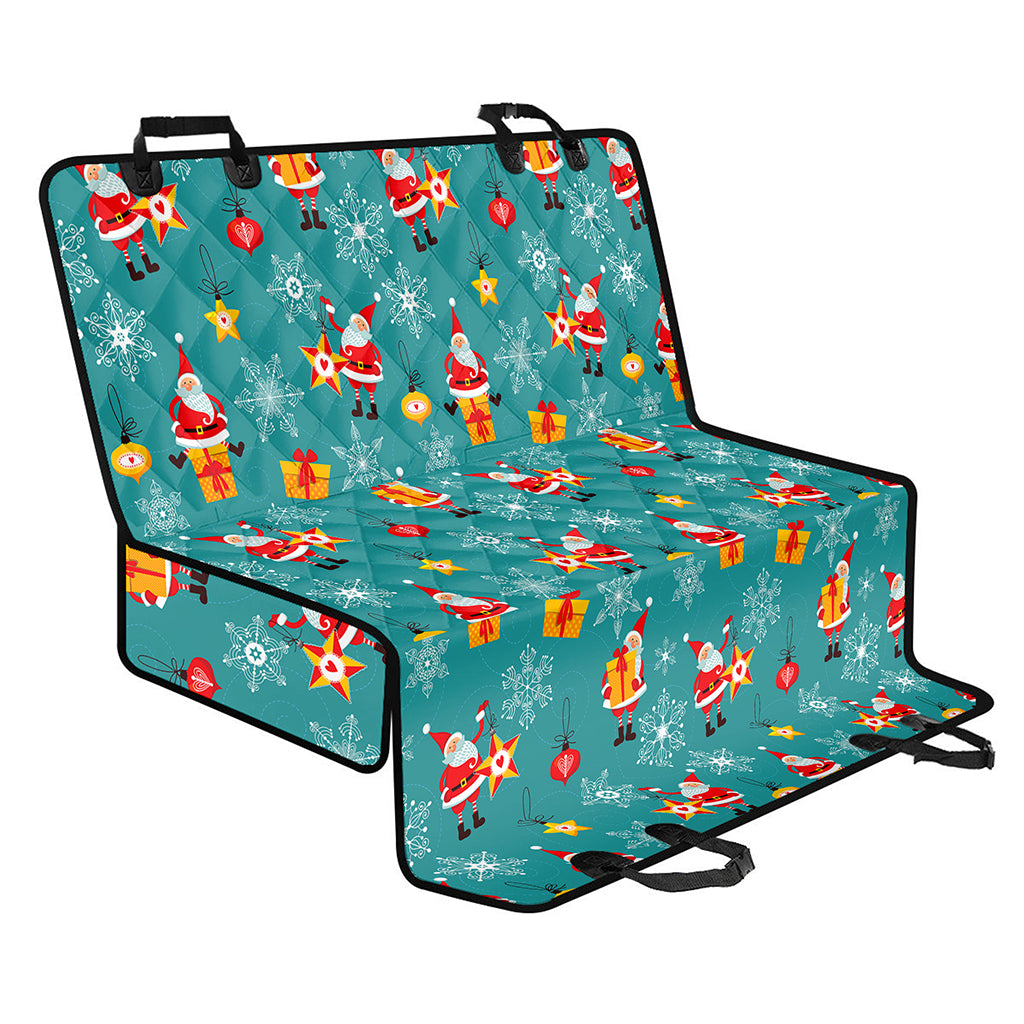 Christmas Santa Gift Pattern Print Pet Car Back Seat Cover