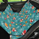 Christmas Santa Gift Pattern Print Pet Car Back Seat Cover