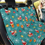 Christmas Santa Gift Pattern Print Pet Car Back Seat Cover