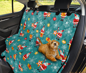 Christmas Santa Gift Pattern Print Pet Car Back Seat Cover